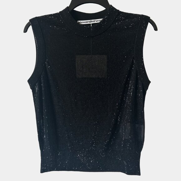 Alexander Wang Hotfix Crystal Tank Top, size S, NWT - Picture 4 of 7